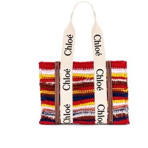Chloe Woody Tote, multicolor.